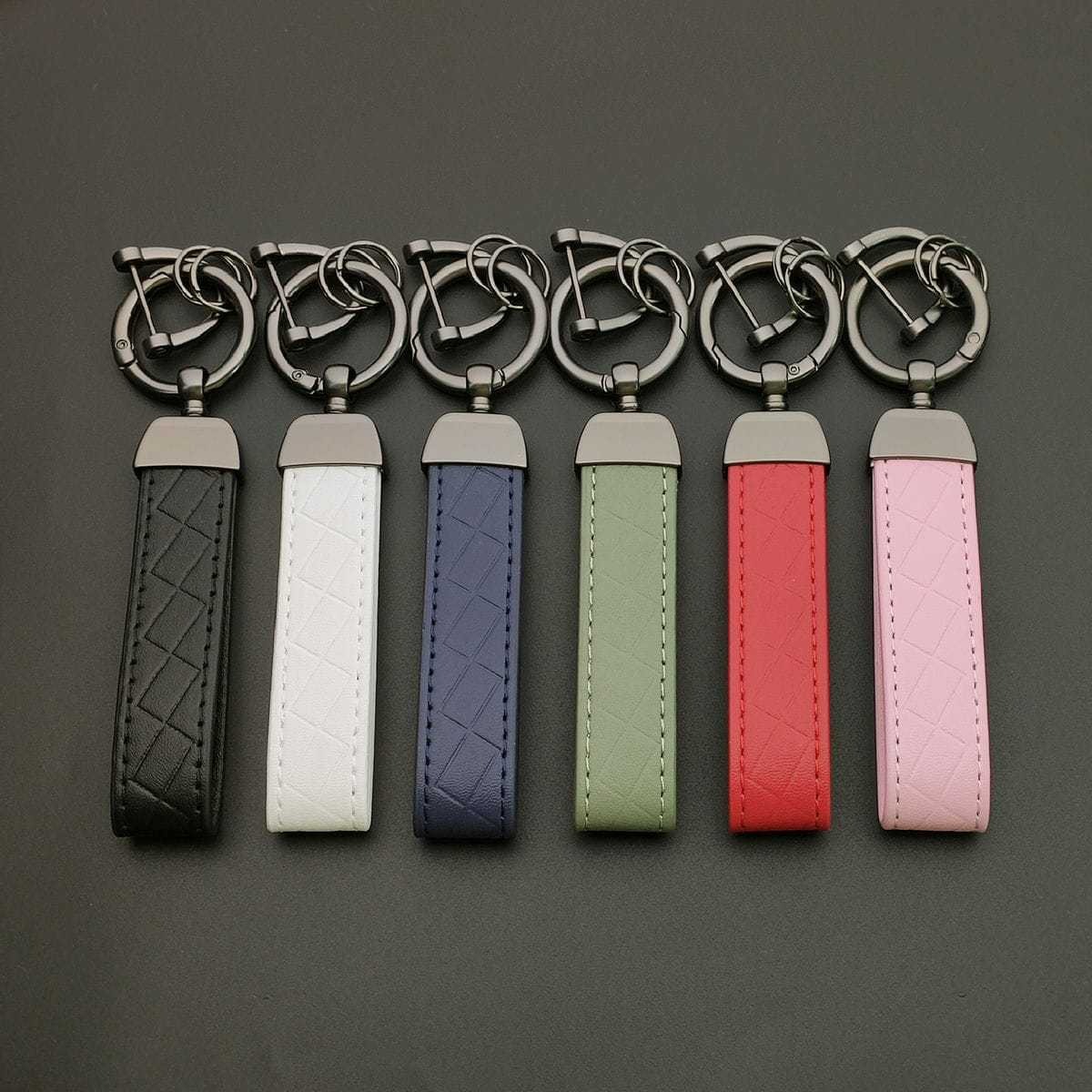 1/6/18PCS Leather KeyChain Cus - Embroidery Alphabet incelemesi ve fiyatı