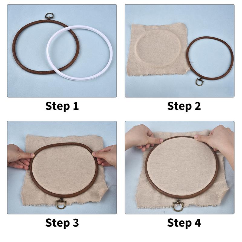Round Oval Wooden Color Embroi - Stitch Marker Ring incelemesi ve fiyatı