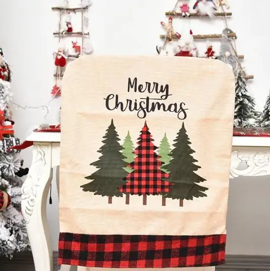 4/6/8pcs Christmas Chair Cover - Embroidery Xmas Decorations incelemesi ve fiyatı