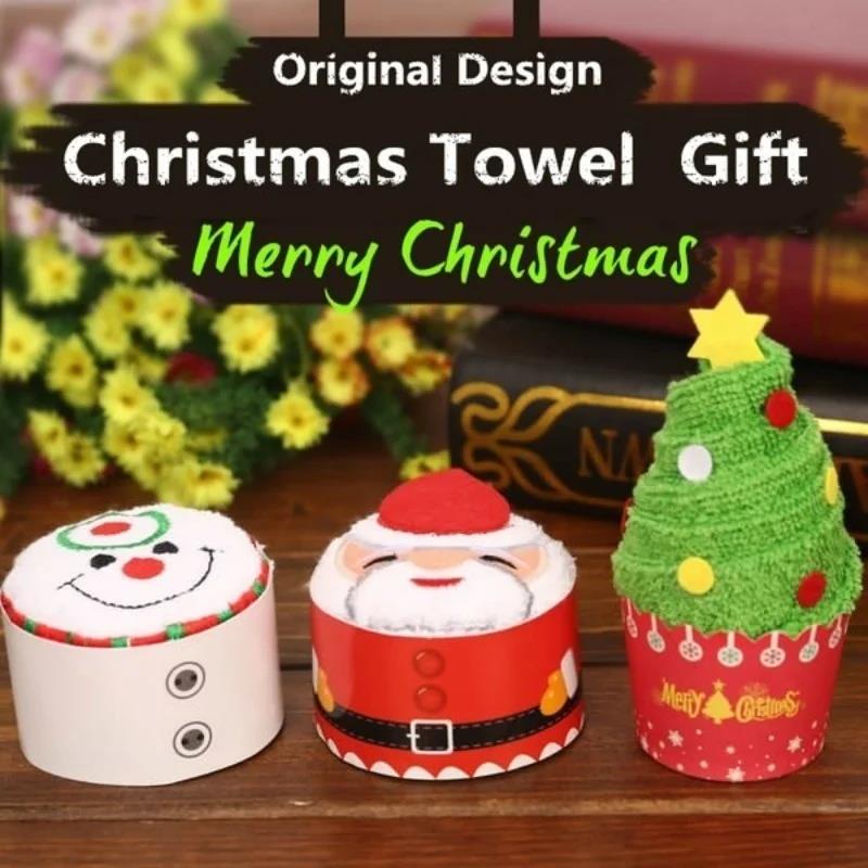 Christmas Towels 30*30cm Cute  - Embroidery Xmas Decorations incelemesi ve fiyatı