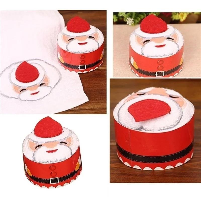 Christmas Towels 30*30cm Cute  - Embroidery Xmas Decorations incelemesi ve fiyatı