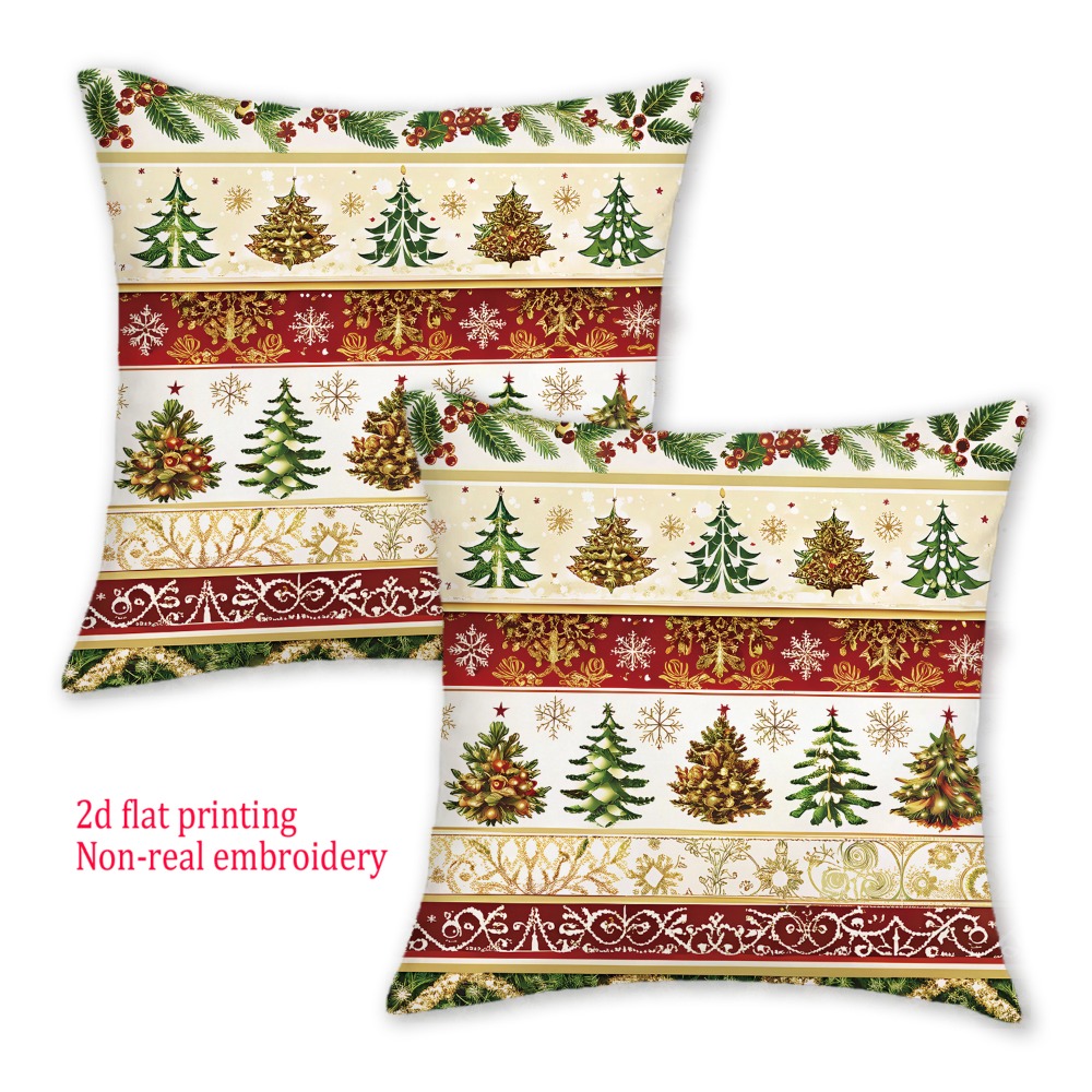 2pcs, 2D Flat Merry Christmas  - Embroidery Xmas Decorations incelemesi ve fiyatı