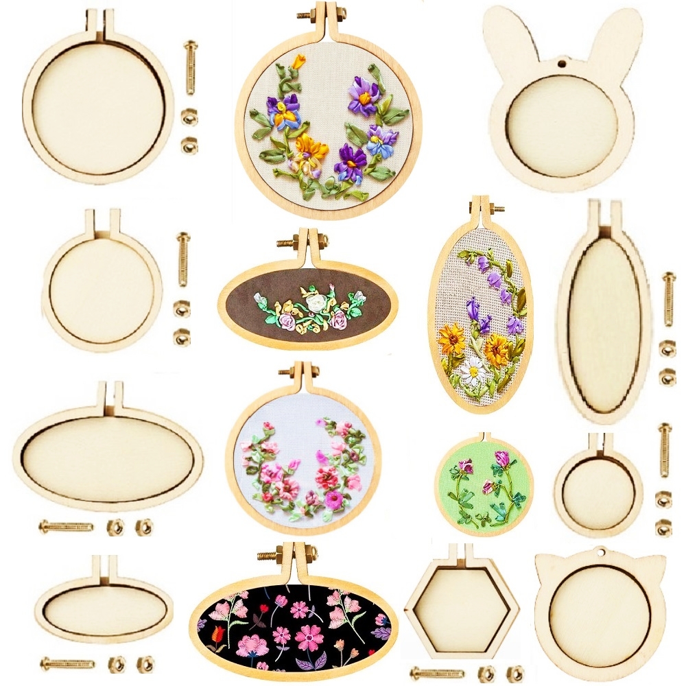 10PCS Mini Embroidery Hoop Woo - Stitch Marker Ring incelemesi ve fiyatı