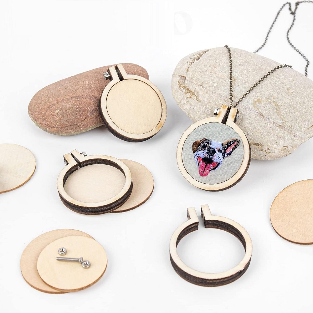 10PCS Mini Embroidery Hoop Woo - Stitch Marker Ring incelemesi ve fiyatı