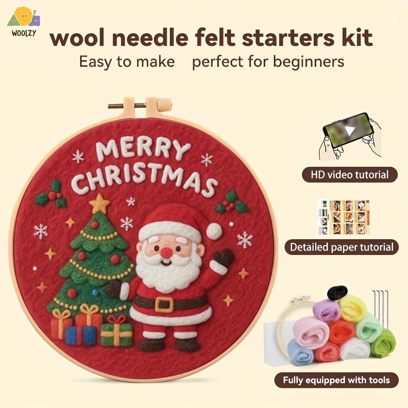 Santa & Christmas Tree Felt Em - Embroidery Xmas Decorations incelemesi ve fiyatı