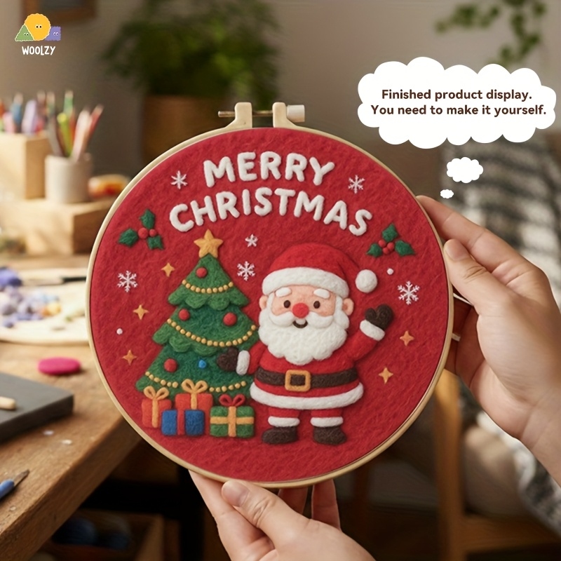 Santa & Christmas Tree Felt Em - Embroidery Xmas Decorations incelemesi ve fiyatı