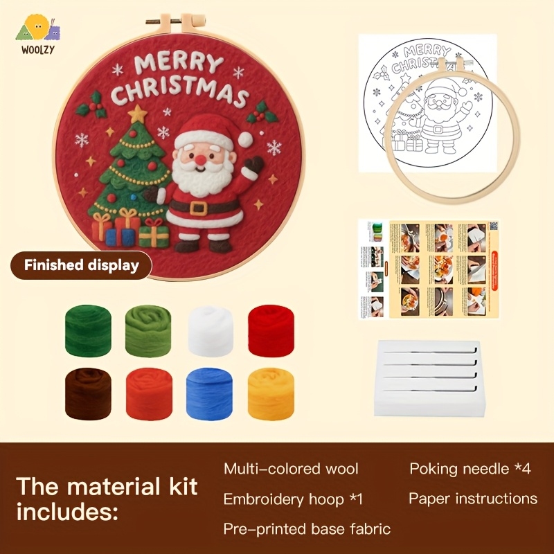 Santa & Christmas Tree Felt Em - Embroidery Xmas Decorations incelemesi ve fiyatı