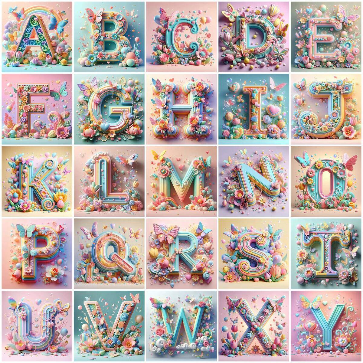 Huacan Diamond Painting Butter - Embroidery Alphabet incelemesi ve fiyatı