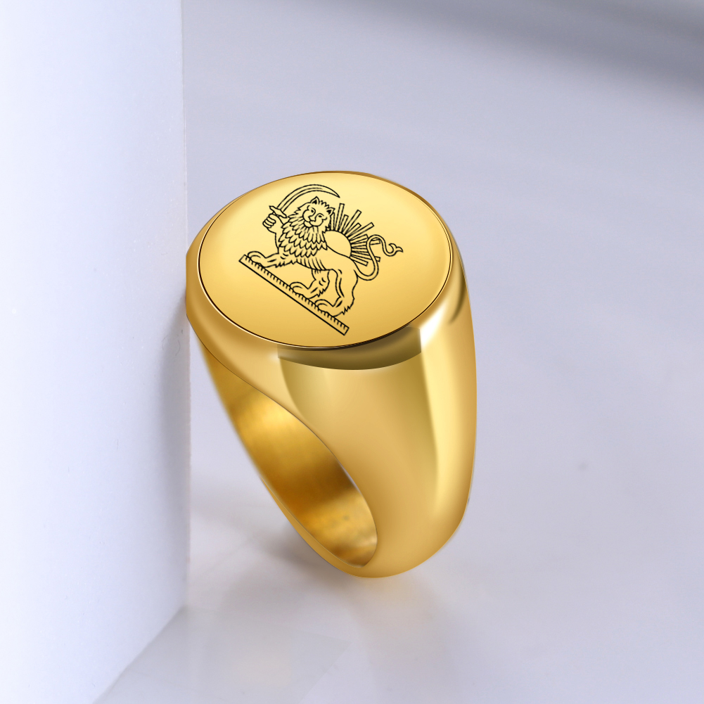 Iran Lion and Sun Finger Ring  - Embroidery Alphabet incelemesi ve fiyatı