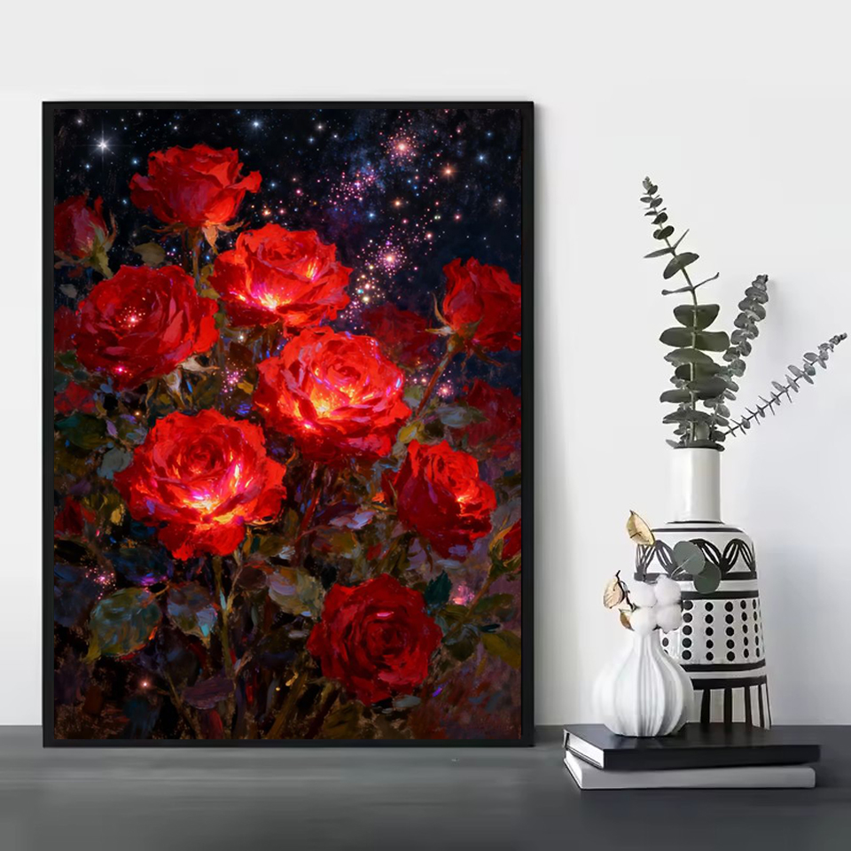 Frameless,2026 Diamond Paintin - Embroidery Roses incelemesi ve fiyatı