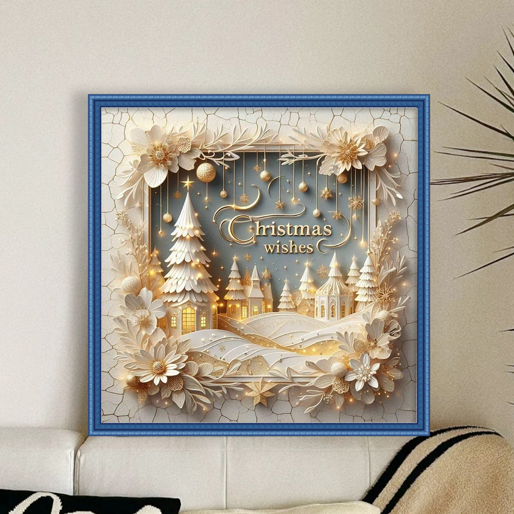 Xmas Printed Cross Stitch Kit  - Embroidery Xmas Decorations incelemesi ve fiyatı