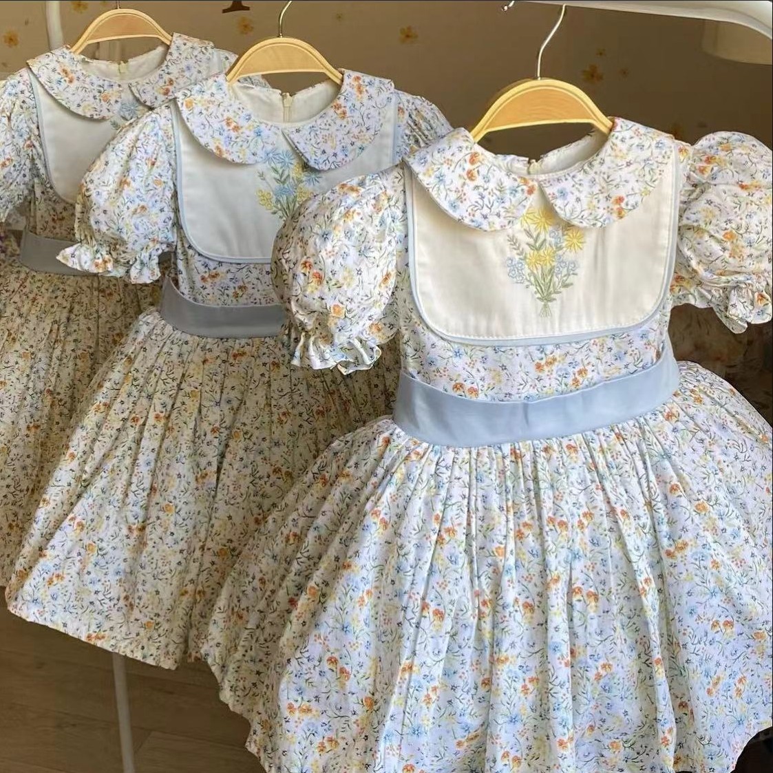 0-12Y Baby Girl Summer Flower  - Embroidery Yellow Dress incelemesi ve fiyatı