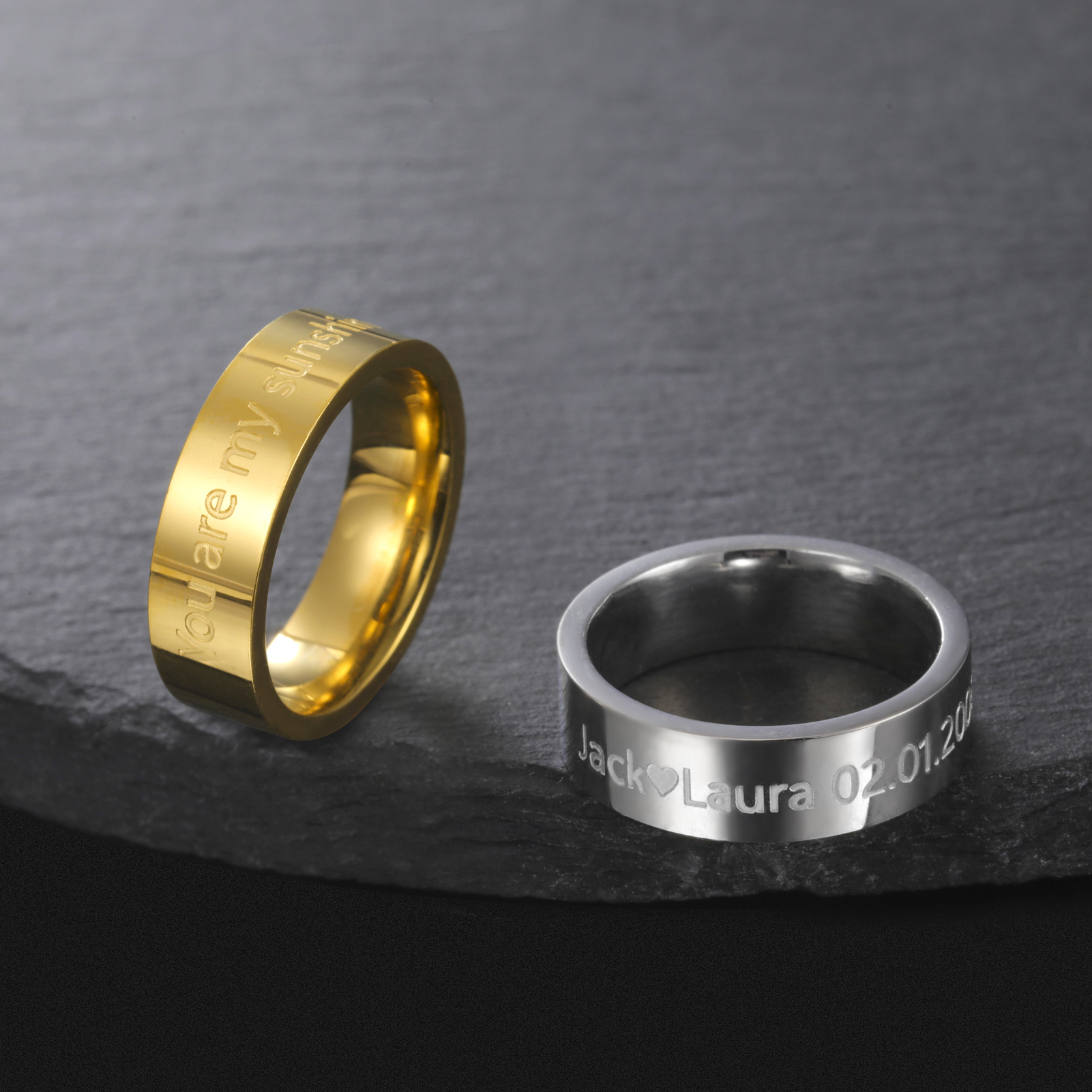 2/3/6mm Customized Name Ring f - Embroidery Alphabet incelemesi ve fiyatı