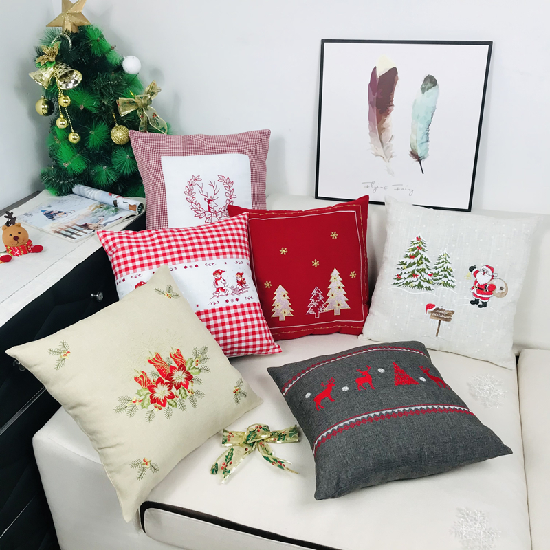 Christmas Embroidery Cushion C - Embroidery Xmas Decorations incelemesi ve fiyatı