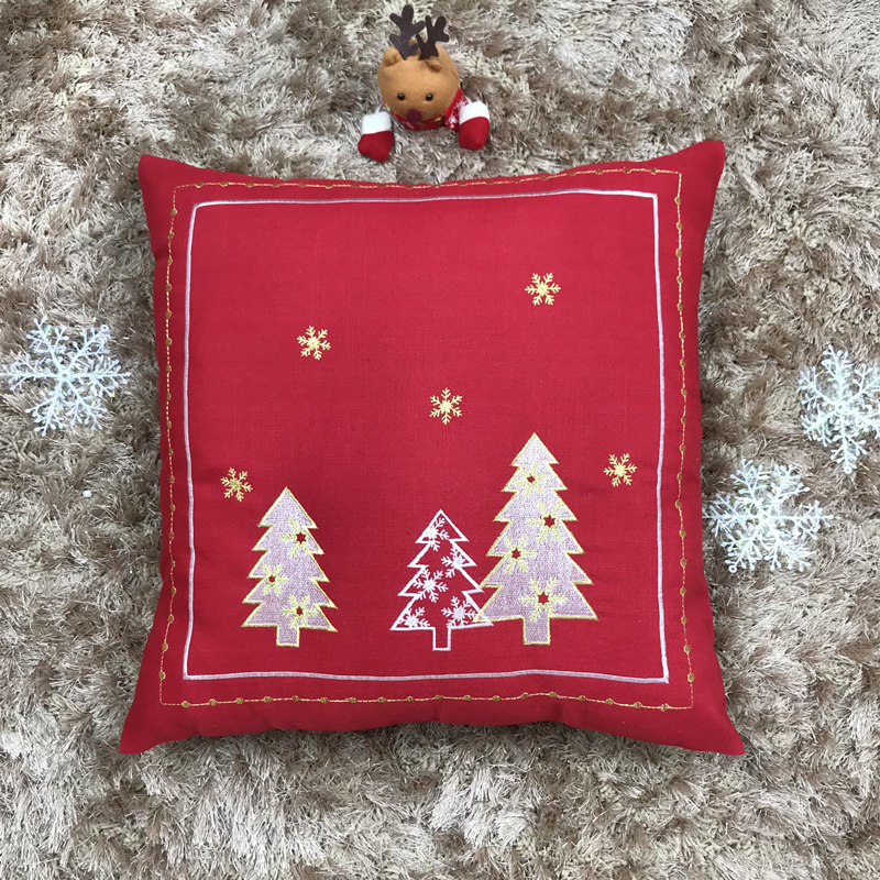 Christmas Embroidery Cushion C - Embroidery Xmas Decorations incelemesi ve fiyatı