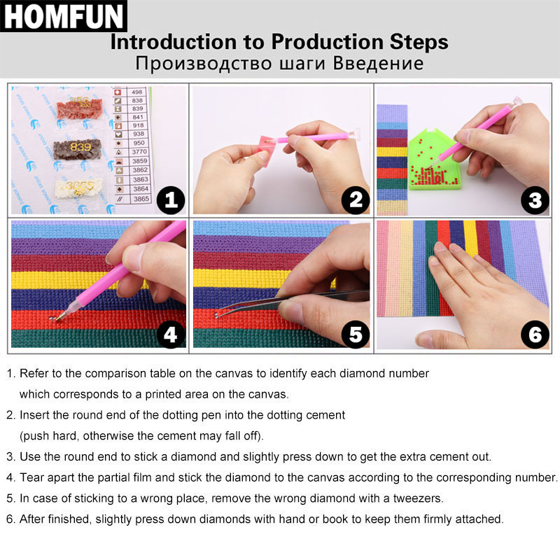 HOMFUN 5d Diamond Painting Ful - Embroidery Daisy incelemesi ve fiyatı