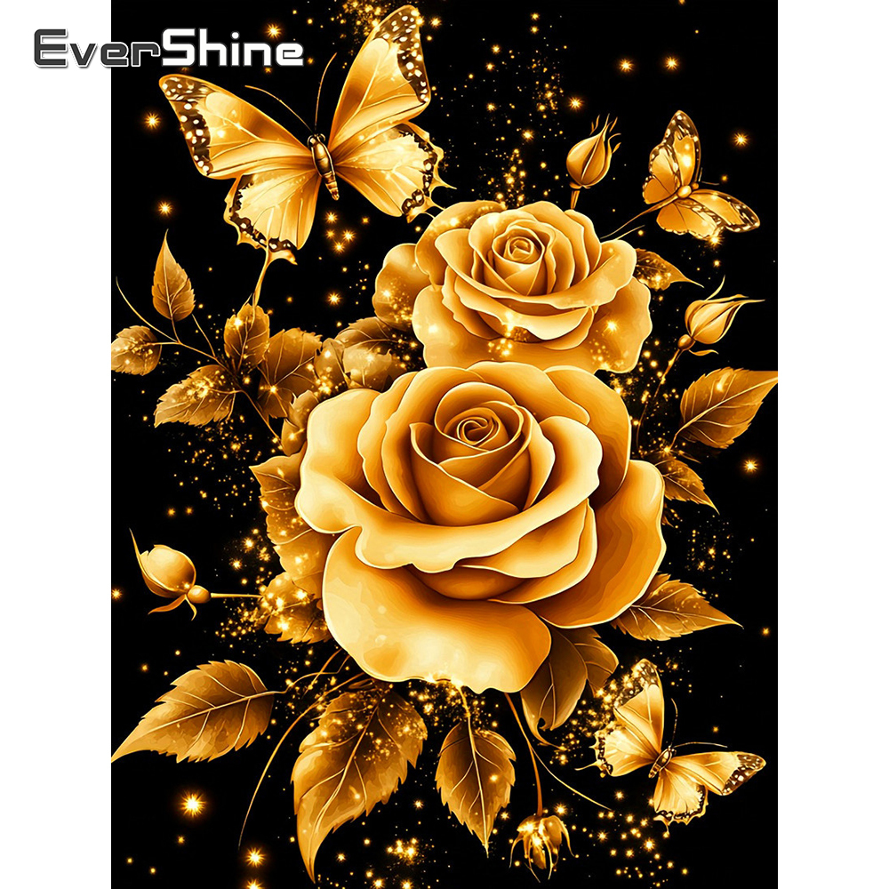 1PC frameless  Diamond Paintin - Embroidery Roses incelemesi ve fiyatı