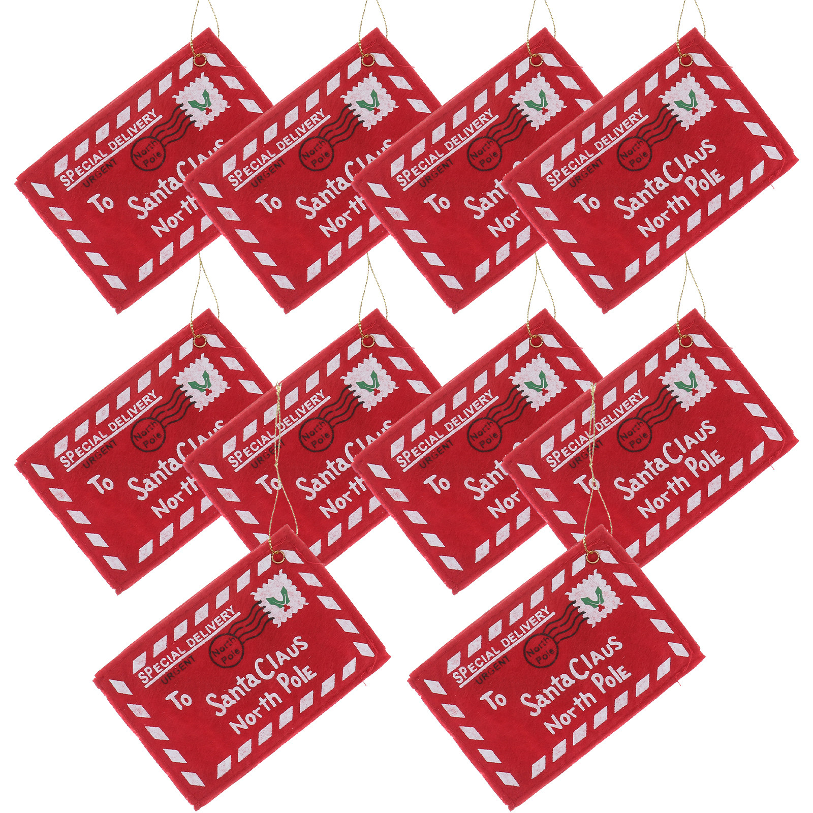 10Pcs Christmas Santa Envelope - Embroidery Xmas Decorations incelemesi ve fiyatı