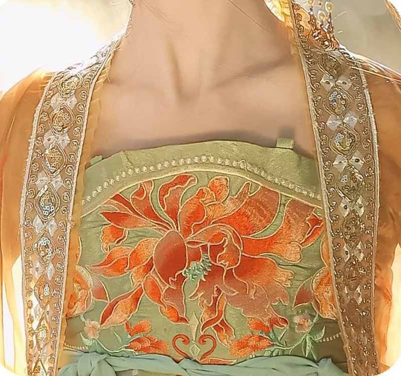 Women's Traditional Chinese Ha - Embroidery Yellow Dress incelemesi ve fiyatı