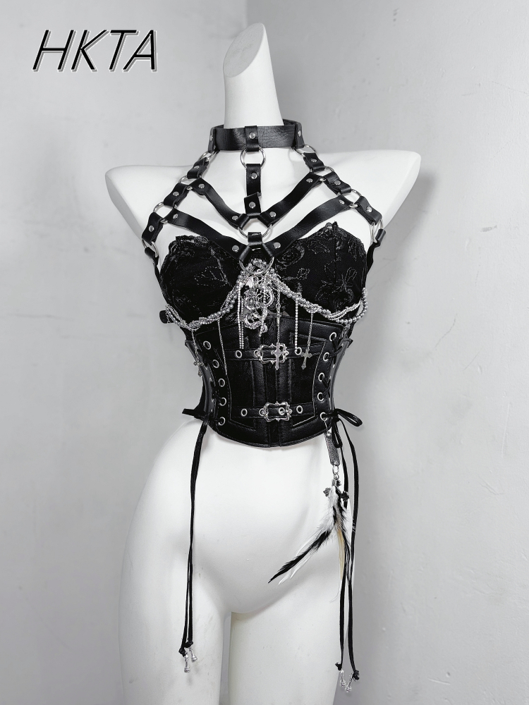 Dark Style Goth Metal Chain Wa - Embroidery Roses incelemesi ve fiyatı