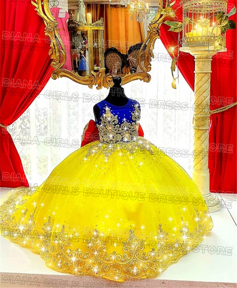 Gorgeous Yellow Flower Girl Dr - Embroidery Yellow Dress incelemesi ve fiyatı