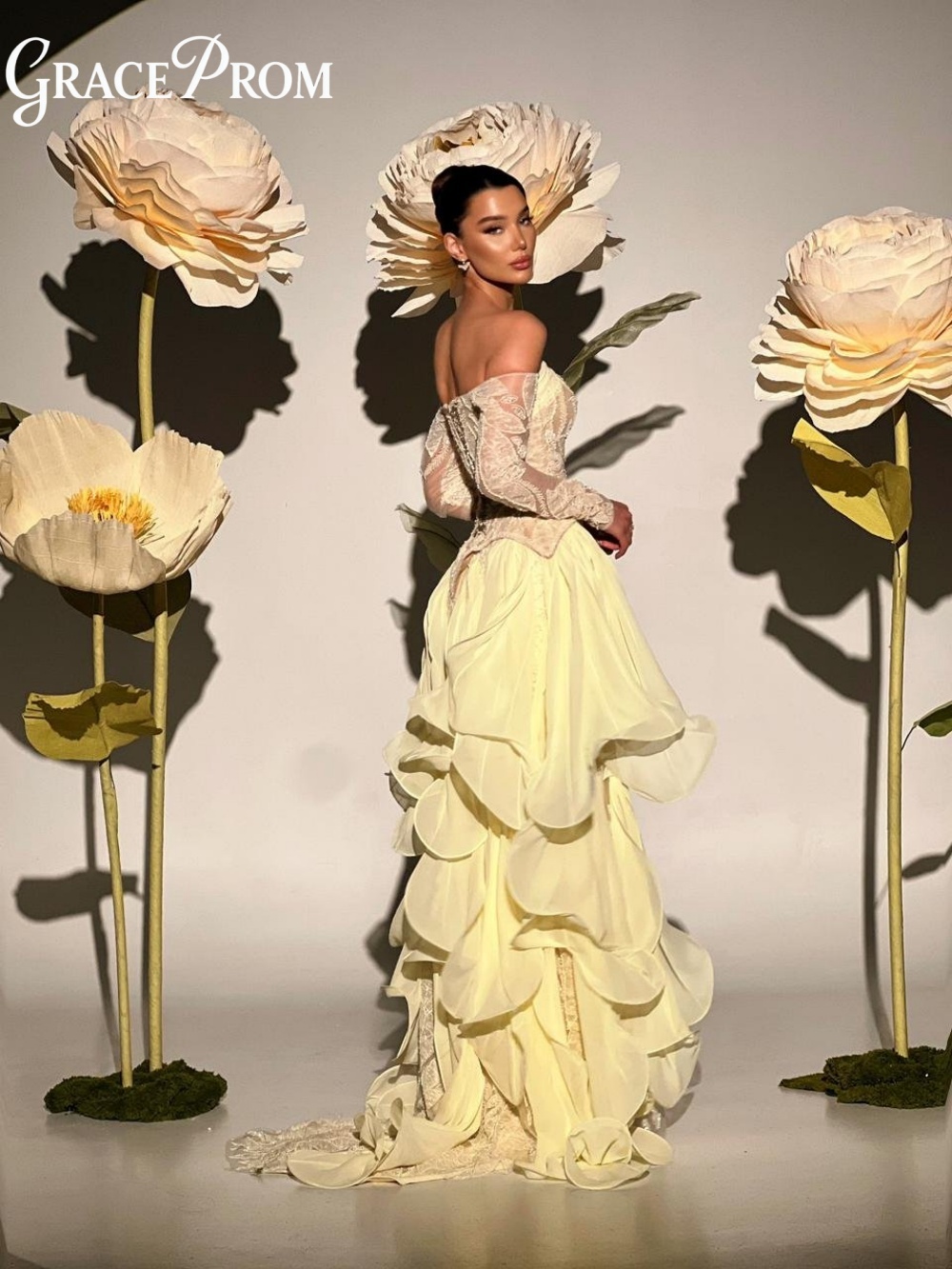 Exquisite Butter Yellow Prom D - Embroidery Yellow Dress incelemesi ve fiyatı
