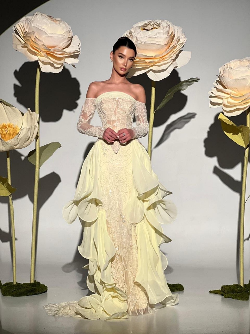 Exquisite Butter Yellow Prom D - Embroidery Yellow Dress incelemesi ve fiyatı