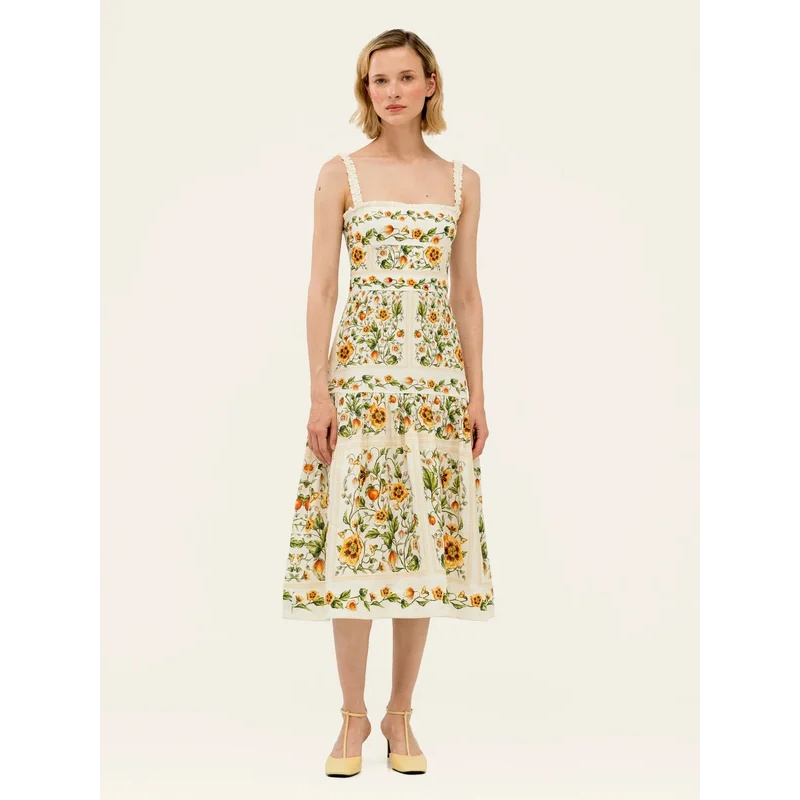 2026 Women Yellow Floral Embro - Embroidery Yellow Dress incelemesi ve fiyatı