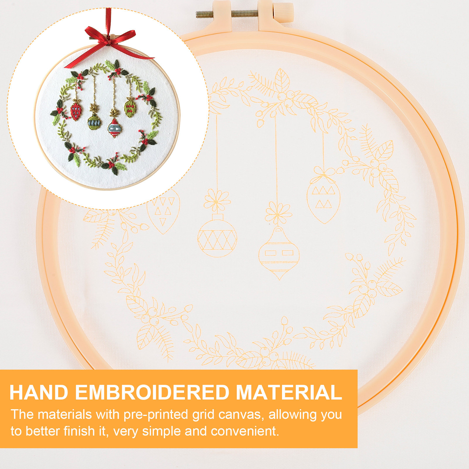 1 Set Christmas Diy Cross Stit - Embroidery Xmas Decorations incelemesi ve fiyatı