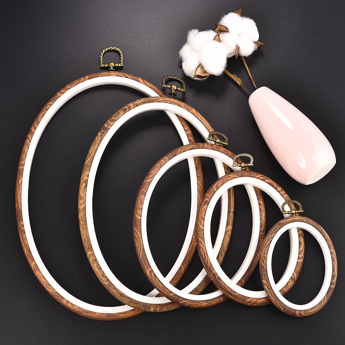 Imitated Wood Round,Oval Diffe - Stitch Marker Ring incelemesi ve fiyatı