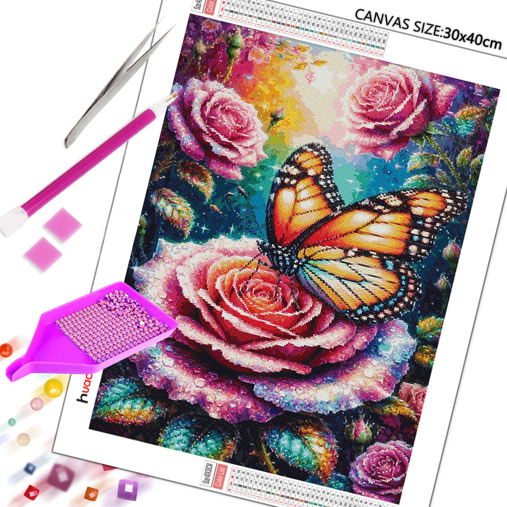 Butterfly Diamond Mosaic 5D DI - Embroidery Roses incelemesi ve fiyatı
