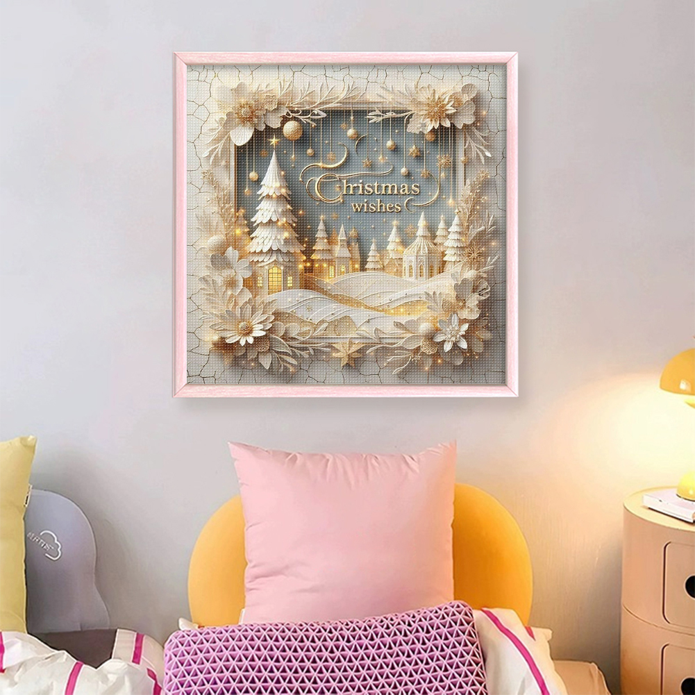 Xmas Printed Cross Stitch Kit  - Embroidery Xmas Decorations incelemesi ve fiyatı