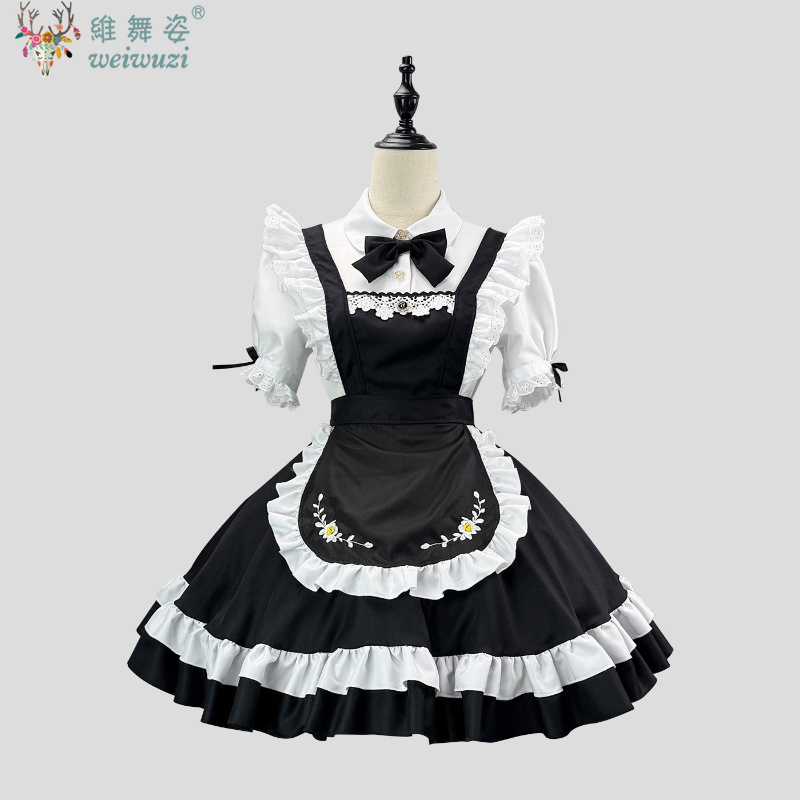 Japan Anime Cute Lolita Dress  - Embroidery Daisy incelemesi ve fiyatı