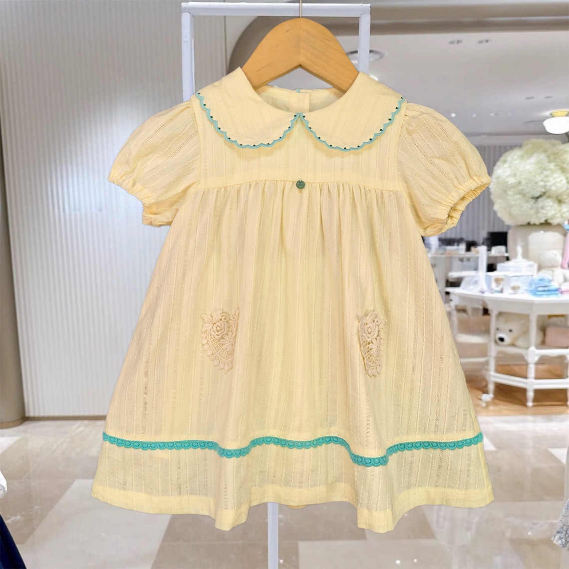 Summer Toddler Girl Dress Yell - Embroidery Yellow Dress incelemesi ve fiyatı