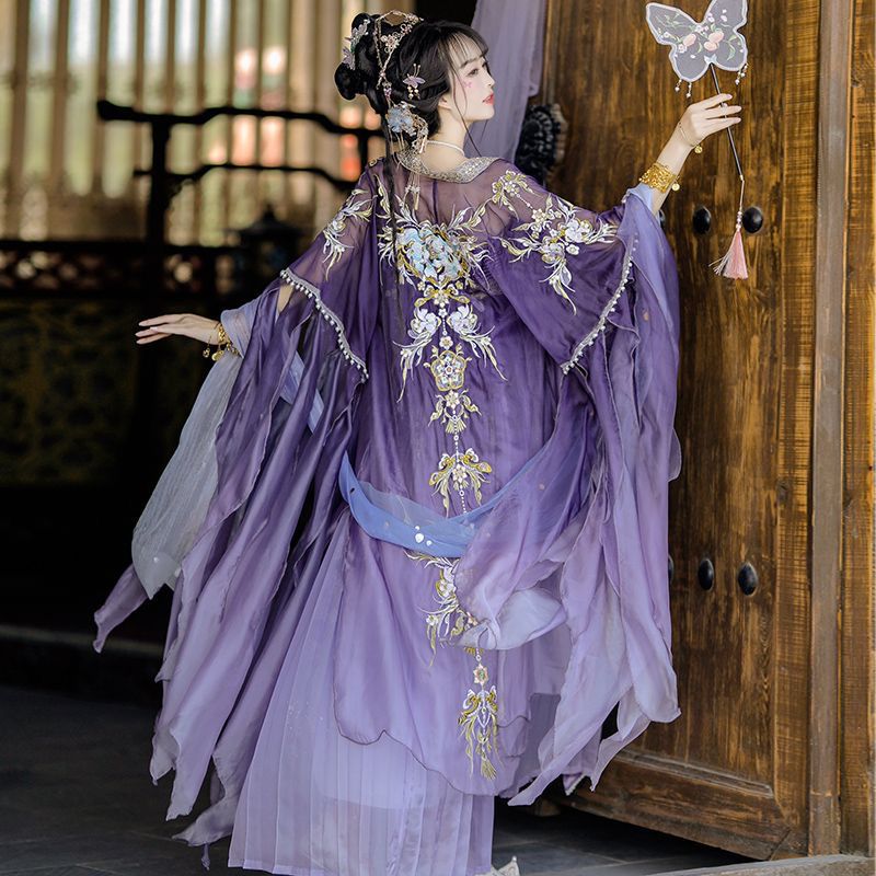 Chinese Hanfu Dress Women Trad - Embroidery Yellow Dress incelemesi ve fiyatı