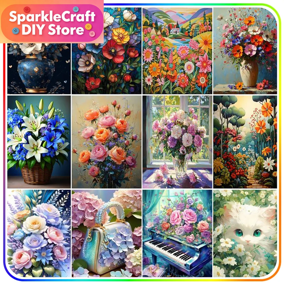 1pc frameless  Diamond Paintin - Embroidery Daisy incelemesi ve fiyatı