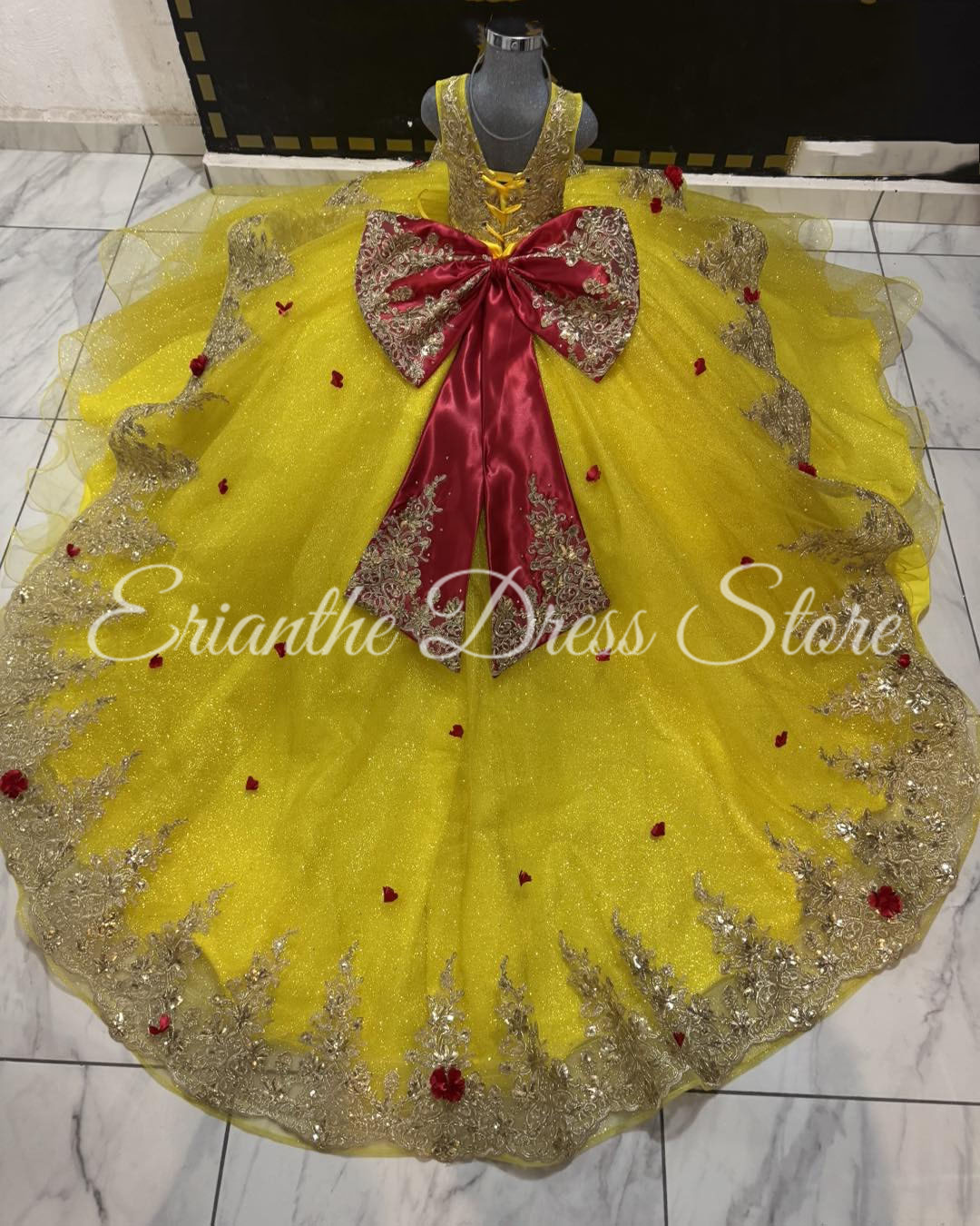 Yellow Flower Girl Dress For W - Embroidery Yellow Dress incelemesi ve fiyatı