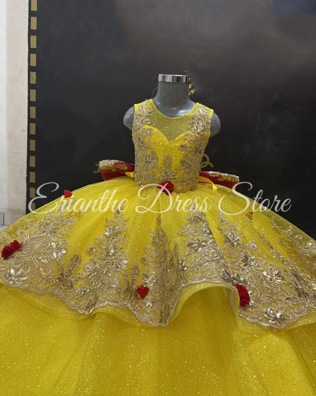 Yellow Flower Girl Dress For W - Embroidery Yellow Dress incelemesi ve fiyatı