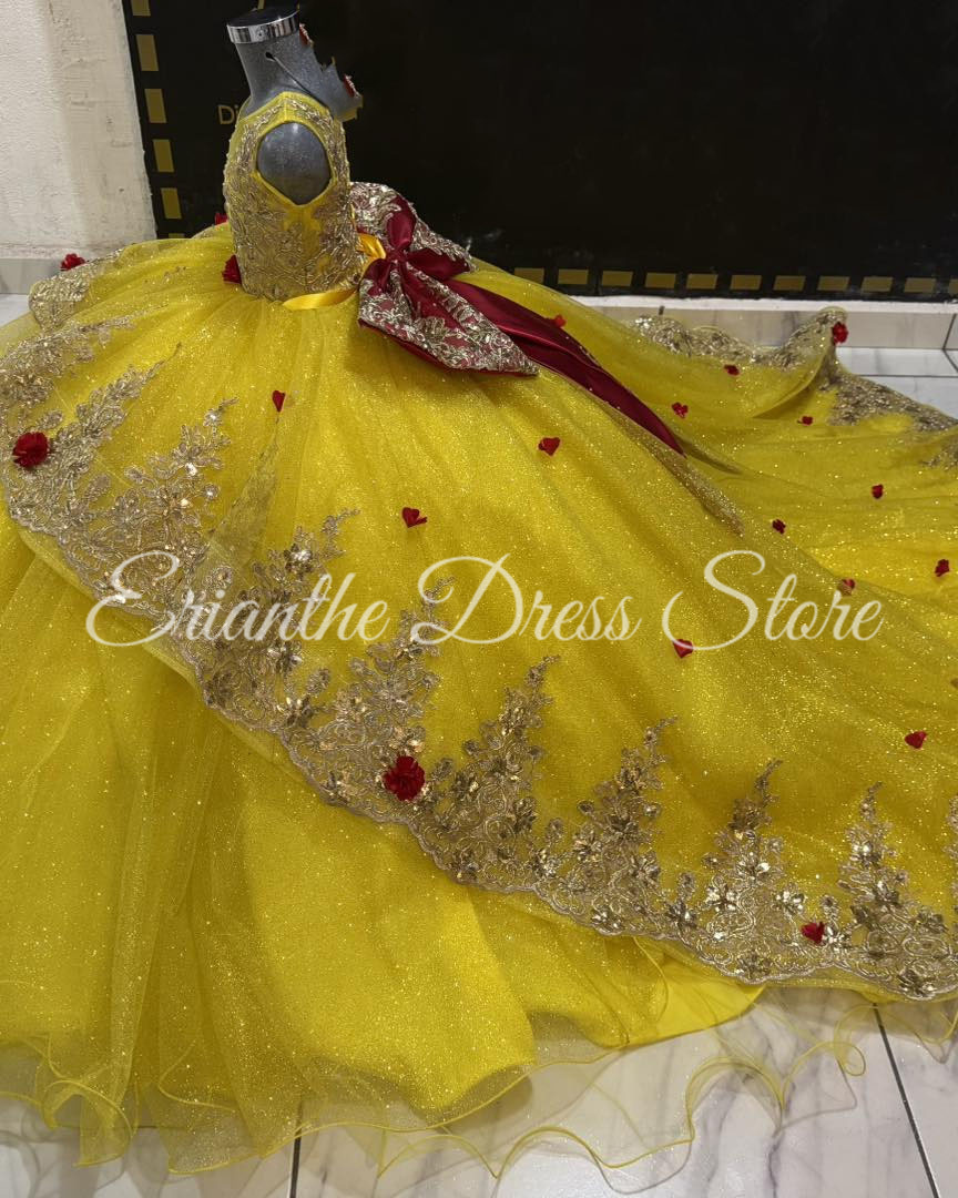 Yellow Flower Girl Dress For W - Embroidery Yellow Dress incelemesi ve fiyatı