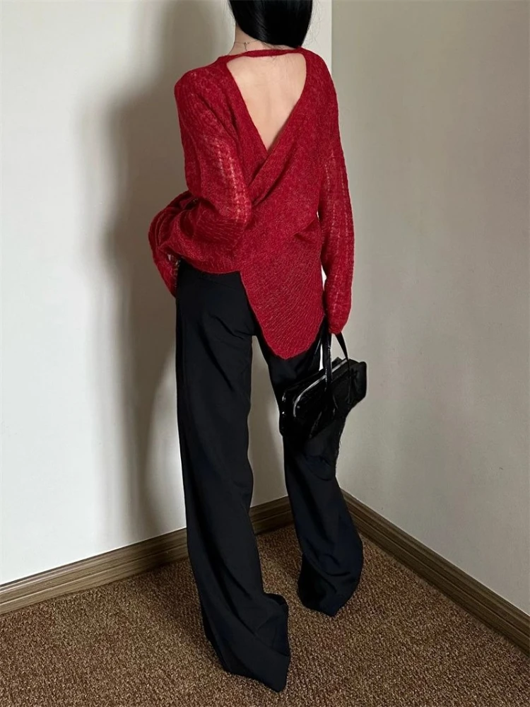 Y2K See-Through Knitted Women' - Embroidery Shirt incelemesi ve fiyatı