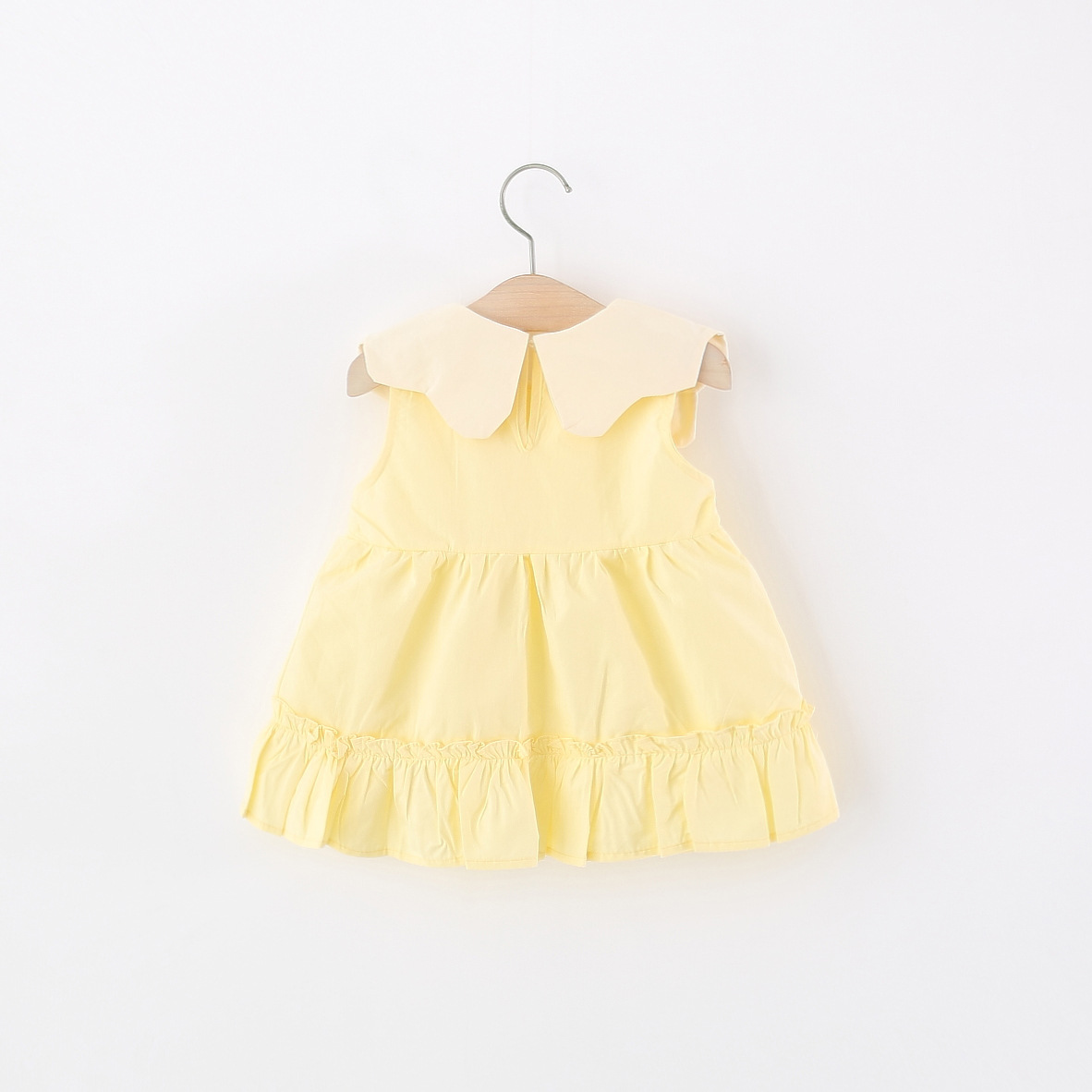 Toddler Girl Yellow Cotton Dre - Embroidery Yellow Dress incelemesi ve fiyatı