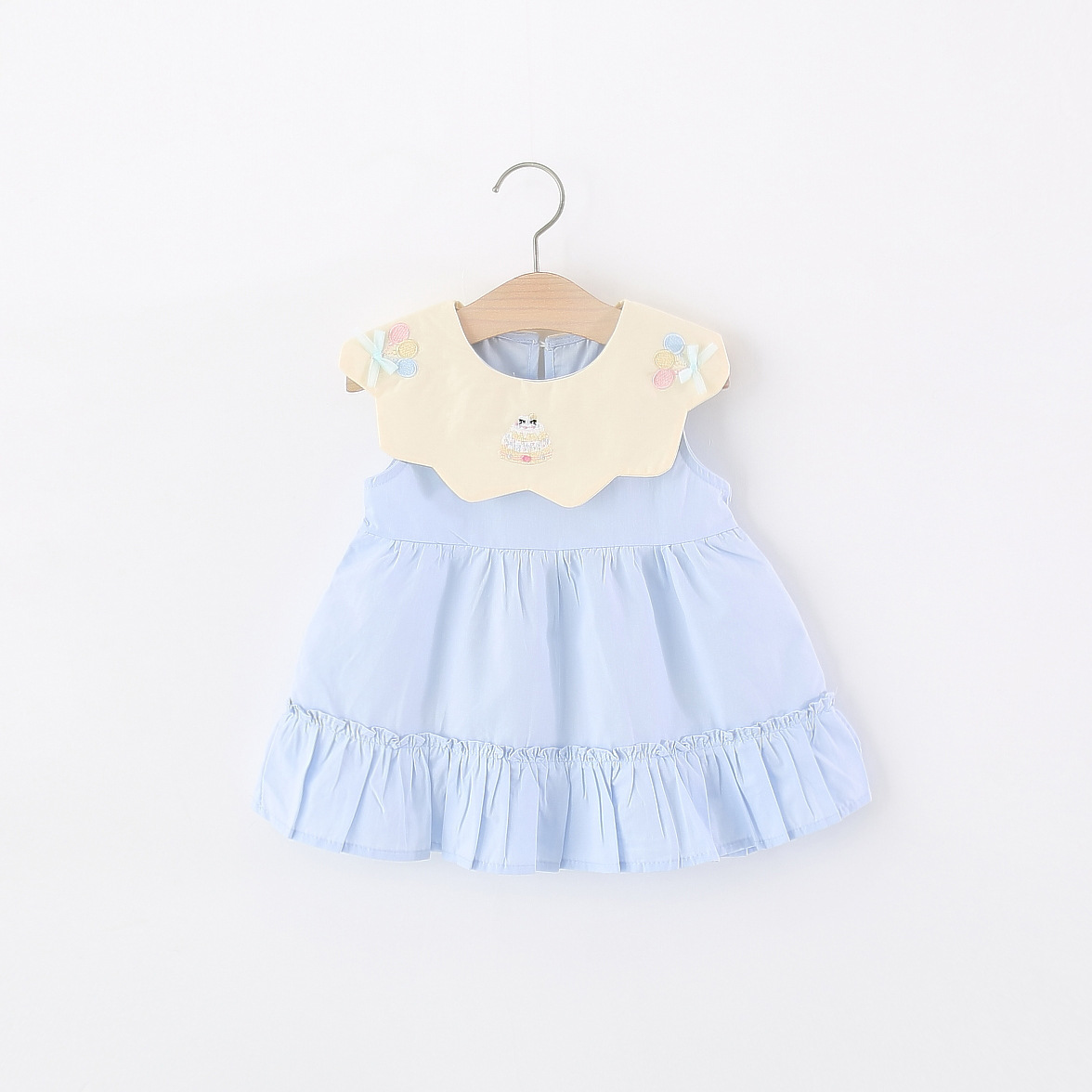 Toddler Girl Yellow Cotton Dre - Embroidery Yellow Dress incelemesi ve fiyatı